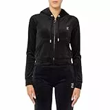Juicy Couture Felpa con Cappuccio da Donna Marchio, Modello Madison VIJH70194WPF, Realizzato in Tessuto. Nero