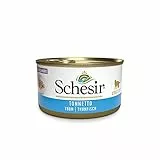 Schesir , Cibo Umido per Gatti Adulti al Gusto Tonnetto, Filetti e Morbida Gelatina - Totale 2 Kg (24 Lattine Monodose da 85G) (l'imballaggio può variare)