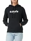 Levi's Graphic Standard Sweatshirt Felpa con Cappuccio Donna, New Logo II Caviar, XXS