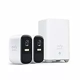eufy Security eufyCam 2C Pro, telecamera wi-fi esterno, telecamera wifi esterno senza fili, risoluzione 2K, batteria durata di 180 giorni, compatibilità HomeKit, IP67, Nessun Costo Mensile, 2+1