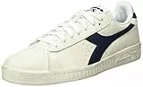 Diadora Game L Low Waxed, Sneaker Unisex - Adulto, White Blue Caspian Sea, 42 EU
