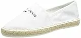Tommy Jeans Espadrille, Pantofole Donna, Bianco, 39 EU