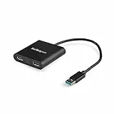 StarTech.com Adattatore USB 3.0 doppio display HDMI, Scheda video e grafica esterna per notebook, Adattatore USB Type-A a HDMI per monitor 4K 30Hz, 1080p, Solo Windows - Nero (USB32HD2)