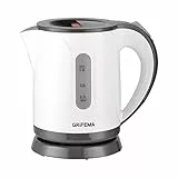 GRIFEMA GC1001, Bollitore elettrico 1100 W /0.8 litri, con Filtro Anticalcare e Spegnimento automatico bollitore acqua, plastica con Base di rotazione a 360°