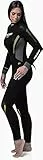 Cressi Fast 5mm all-in-One Lady, Tuta asciutta Unisex, Nero/Giallo, S