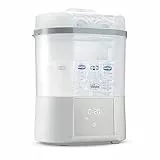 Chicco Sterilizzatore con Funzione Asciugatura, Sterilizzatore Biberon, Tiralatte e Ciuccio, con 2 Configurazioni, Funzione Asciugatura, Fino a 6 Biberon da 330 ml, Bianco