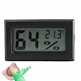 Generic Termometro per ambiente | Termometro per temperatura ambiente, termometro digitale interno, mini igrometro, con monitoraggio della temperatura e dell'umidità per un umidificatore, chitarra