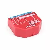 Shelly PLUS 1 PM dispositivo Bluetooth e Wi-Fi per Automazione Domestica dei Dispositivi Elettrici Luci e Controllo del Consumo di Corrente, Rosso