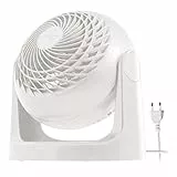 Woozoo, Ventilatore da tavolo silenzioso, potente e portatile, 13m², Portata 12 m, Inclinazione verticale a 360°, Ufficio - Woozoo PCF-HE15 - Bianco