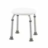 Mobiclinic®, Sedia per doccia, Faro, Marchio europeo, Sgabello doccia per anziani, Sedia doccia per disabili, Marcatura CE, Sgabello bagno regolabile in altezza, Piedini antiscivolo, colore Bianco, Sgabello doccia regolabile in altezza, Faro, Marchio europeo, Sgabello bagno, Sedia per doccia Piedini antiscivolo, Bianco