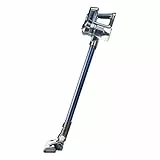 H.Koenig Up680 PowerClean Scopa Elettrica senza Fili, Spazzola Speciale Mobili, 2 Velocità, Compatto e Leggero, Autonomia 45Min,Blu 100W, 112 X 23 X 21 Cm
