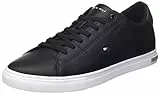 Tommy Hilfiger Essential Leather Detail Vulc, Scarpe da Ginnastica Uomo, Nero, 44 EU