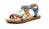 Kickers Diamanto, Sandali Bambina, Marine Metal Multico, 24 EU