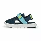 PUMA Evolve Sandal AC Inf, Ciabatta Unisex-Bimbi 0-24, Dark Night-Hero Blue-Lily Pad, 27 EU