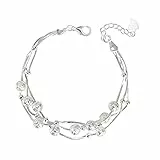 QianSiLi 2 in 1 Bracciale Donna Argento 925 Idee Regalo Donna Compleanno per Lei (3 In 1)
