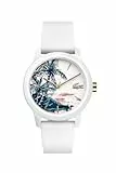 Lacoste Orologio Analogico al Quarzo da Donna con Cinturino in Silicone Bianco - 2001085