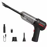 Aspirabriciole,Aspirapolvere Portatile,Aspirabriciole Senza Fili,Aspirapolvere Portatile, Aspirapolvere Auto USB-C Ricaricabile, 3-1 Aspirabriciole Senza Fili per Auto,Casa, Cucina,Peli Di Animali