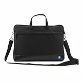 Vultech Borsa per Notebook SC-1560,15.6”,Slim con Vano pc Imbottito, Maniglie e Tasca Esterna, Tracolla rimovibile e regolabile, Nero