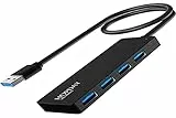 Hub USB, HOPDAY Hub USB 3.0 con 4 Porte USB 3.0, Hub di Trasmissione Dati 5Gbps, Multipresa USB Compatibile con Laptop, PC, Tastiera, Mouse, Cable ecc.