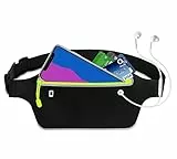 DORNNA® Marsupio Running Impermeabile, Marsupio da Corsa per Uomo e Donna, per Escursioni, Fitness, Viaggi, Cintura Elastica Adattarsi a Tutte le taglie di Vita. (Verde)