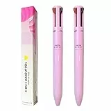 NAVESO Matite Trucco Occhi 4 in 1, 2 Pezzi 4-in-1 Penna di Trucco, Matite per Sopracciglia 4 in 1 Penna per Trucco Multifunzione, Set di Penne per Trucco Impermeabili a Lunga Durata