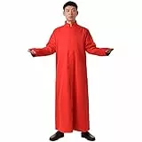 BLESSUME Cassetta cattolica Tonaca Chiesa Sacerdote Romano Robe Liturgici Clero (S,Rosso)