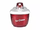 BEPER P102GEL001 Macchina per gelato automatica da 1,5L, Rossa