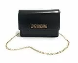 Love Moschino Jc4095pp1h, Borsa a Spalla Donna, Nero Opaco, 22X14X5