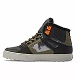 DC Shoes Pure High WNT, Scarpe da Ginnastica Uomo, Stampa Nera Verde, 46 EU