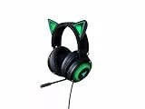 Razer Kraken Kitty Edition, Cuffie USB con Orecchie da Gatto Razer e Chroma, Illuminazione Reattiva allo Streaming, Microfono con funzione di cancellazione attiva del rumore, Nero