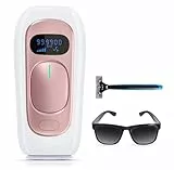 Epilatore Luce Pulsata Laser Peli Donna con Sistema di Depilazione IPL 999,900 Flash e 5 Livelli di Energia e 2 Modalità del'uso Perfetto per Viso/Schiena/Bikini/Ascelle