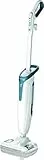 Rowenta STEAM POWER ALL FLOORS Scopa Pulitore Vapore Sanizzante Antibatterico, Senza Prodotti Chimici, 1200 W, Tappeti, Moquette, Piastrella RY6597WH, Bianco/Blu