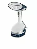 Rowenta Dr8100 Access Steam+ Stiratore Verticale, 1600 W Pronto in 40 Sec, Piastra Riscaldata, Rinfresca e Igienizza, Uccide Il 99,9% Dei Batteri, Rimuove Gli Odori, 3 Accessori, Plastica, Blu