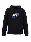 Inter New Logo - Felpa con Cappuccio Black, xxl