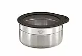 Rosle 16556 Barattolo con coperchio salvafreschezza, Argento, 12 cm/6.3 cm H
