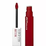 Maybelline New York Rossetto Matte SuperStay Matte Ink, Tinta Labbra a Lunga Tenuta, Colore Intenso e Vibrante, No Transfer, Spiced Edition, Exhilarator (340), 5 ml