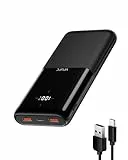 VRURC 20000mAh Power Bank, 20W ricarica rapida, Ultra sottile caricabatteria portatile USB C Batteria esterna con 3 uscite e 2 ingressi compatibile con iPhone, Samsung, Android etc