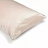 OFFTOPIC Federa 100% pura seta naturale 22 momme 50x75|STOP a rughe, capelli crespi e doppie punte| Federe cuscini letto qualità Superiore Certificata Oeko-Tex| Idea regalo Lusso|Caramel