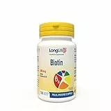 LongLife® Biotin 300 | Integratore di biotina a dosaggio ottimale | Benessere di pelle, capelli, unghie | Oltre 3 mesi di trattamento | Vegano e senza glutine