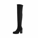 Elara Stivali Donna Overknee Tacchi Alti Chunkyrayan Nero E4835 Black-39