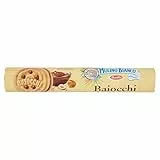 Mulino Bianco Biscotti Baiocchi con Crema alla Nocciola e Cacao per Colazione e Snack Dolce per la Merenda - 168 gr