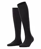 ESPRIT Basic Pure cotone al ginocchio tinta unita 1 paio, Calzini lunghi Donna, Nero (Black 3000), 39-42