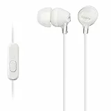 Sony MDR-EX15APWZ(CE7) Cuffie Auricolari con Microfono, Stereofonico, 100 dB, 16 Ω, Bianco (Ricondizionato)