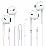 MOSWAG Cuffie in ear, cuffie in ear con microfono integrate nel controllo del volume adatte a IPad, Android, MP3, alla maggior parte dei dispositivi audio da 3,5 mm