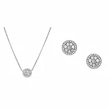 Fossil Donna acciaio_inossidabile Collana con ciondolo JF03224040 Donna Acciaio Inossidabile Orecchini a Perno