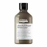 L’Oréal Professionnel Shampoo Ristrutturante, Per Tutti i Tipi di Capelli Danneggiati, Ripara i Danni e Ripristina la Forza, Senza Solfati, Absolut Repair Molecular, SERIE EXPERT, 300 ml