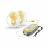Medela Freestyle Hands-Free Tiralatte, Tiralatte Elettrico Doppio Indossabile, Portatile e Discreto con Connessione all'App