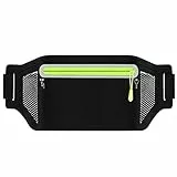Winzwon Marsupio Running, Accessori Running, Marsupio Donna Uomo Adatto a Telefoni Fino a 6,9 in, Marsupio Corsa per Sportivo, Palestra, Fitness, Jogging, Camminata Nero
