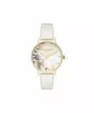 Olivia Burton Orologio Analogico al Quarzo da Donna con Cinturino in Pelle Rosato - Ob16Pp45