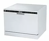 Candy CDCP 6 Mini Lavastoviglie da Tavolo, 6 Coperti, Libera Installazione, 55x50xx43.8 cm, Bianco, Classe F